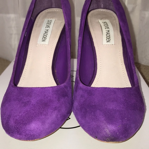 Steve Madden Unityy Purple Suede pumps. Size 8.5. - Picture 4 of 4